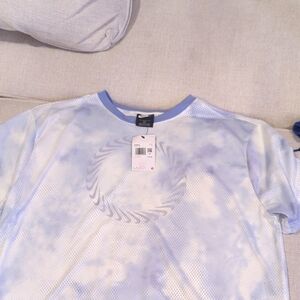 Nike Woman's White and Purple Mesh Jersey